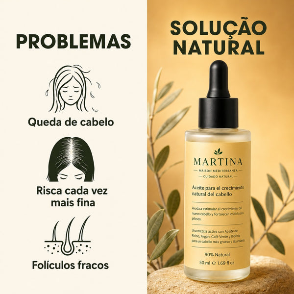 Tratamento de Óleo Natural para o Crescimento do Cabelo
